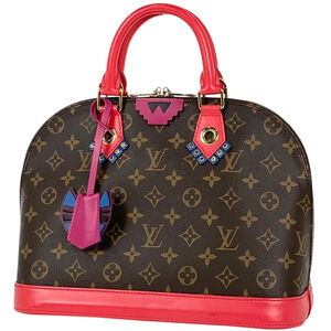 Louis Vuitton Alma handbag Totem Monogram brown flamingo